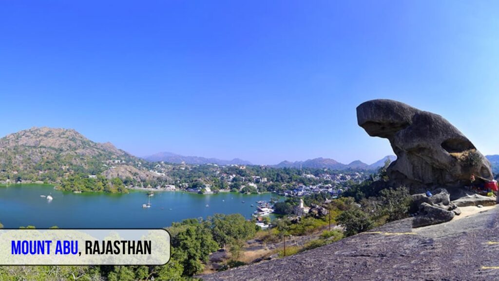 Panoramic view of Mount Abu and Nakki Lake, a top destination among the best places to visit in India during summer