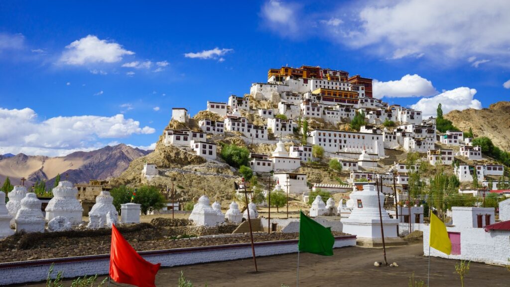 Leh-Ladakh Monastery view in August – one of the Best Places to Visit in August in India