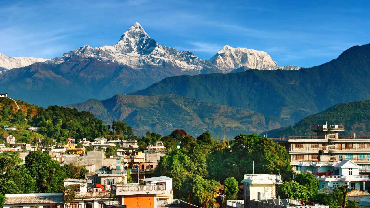 Cheapest country to travel from India – scenic mountain views in Nepal offering affordable international travel